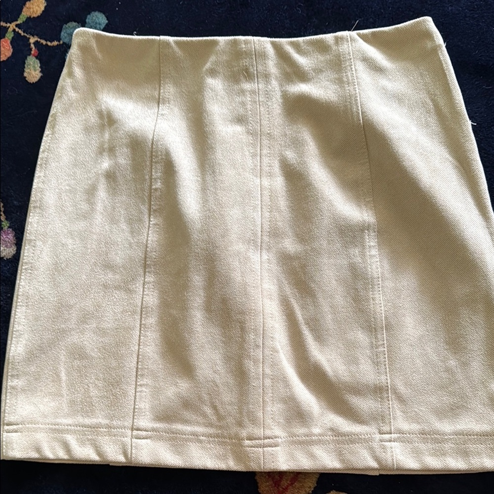 Casual Cream Skirt